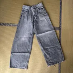 ZARA エクストラバギーデニムEUR38グリーン