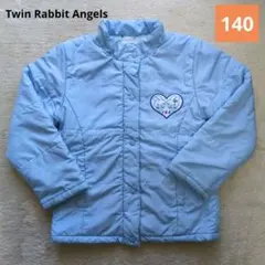 Twin Rabbit Angels　San-X　中綿コート　水色　140cm