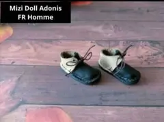 Adonis、FR Homme サイズ　ツートーン革靴　黒/ベージュ　本革