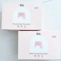 新品 ワイヤレスコントローラー ニンテンドースイッチ ピンク スリーコインズ