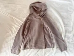 ベージュ　ニット　カーディガン　フーディ ハートマーケット