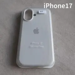 【MagSafe対応】iPhone 17 シリコンケース ホワイト 白 ロゴ付きのサムネイル
