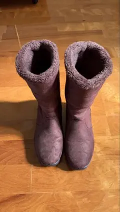 ブラウンロングブーツ