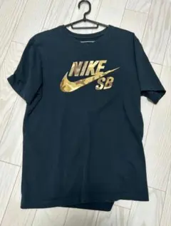 NIKE SB カモフラージュロゴ Tシャツ　ブラック