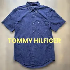 Tommy Hilfiger ボタンダウン　半袖シャツ ネイビーのサムネイル
