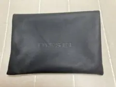 【DIESEL】ディーゼル ショッパー 保存袋 合皮 ブラック 型押しロゴ 美品