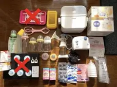 Pigeon 搾乳ミルクセット　電動搾乳機　哺乳瓶　乳首　消毒　まとめ売り