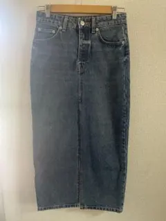 ZARA ザラ スリット入り タイトデニムスカート