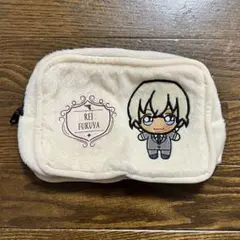 名探偵コナン 降谷零 ポーチ ふわふわ素材 スクエアポーチ 아무로 토오루