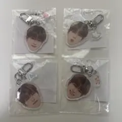 treasure アサヒ　顔アクキー　喜怒哀楽セット