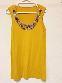 クールカレアンノースリーブタンクトップワンピースサイズ38婦人服