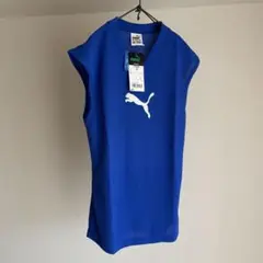 新品　PUMA プーマ　ノースリーブ　tシャツ　ブルー　S