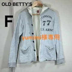 OLD BETTY'S フード付き 前開き ボタン レディース 春秋 パーカー