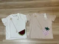 GU スパンコール Tシャツ 2枚セット 130cmのサムネイル