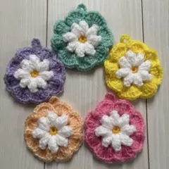 アクリルたわし　エコたわし　お花
