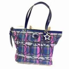 coach コーチ　トートバッグ　限定柄　星形ロゴチャーム付き