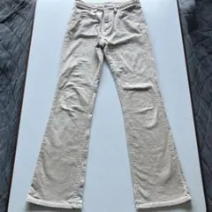 コーデュロイパンツ レディース ベージュ ユニクロ