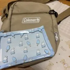 Coleman ショルダーバッグ ミッフィーポーチ付き