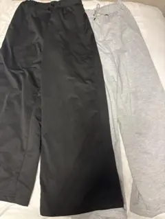 パンツ 2点セット ブラック グレーのサムネイル