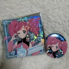 アイカツ 天羽まどか ホログラムクリアプロマイド・缶バッジ セット