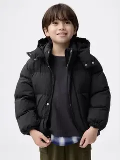 新品未使用タグ無しGUKIDS(男女兼用)ウォームパデッドブルゾンブラック160