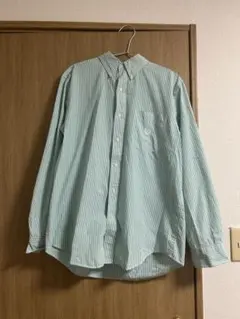 CHAPS 水色ストライプ 長袖シャツ M