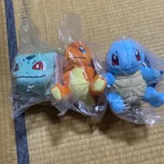 ポケモン 一番くじ C賞 カントー地方 旅立ちの3匹 ぬいぐるみ コンプリート