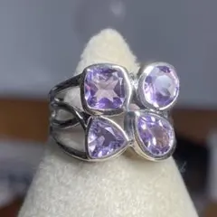 パトリックコックス 大粒アメジストカラー シルバーリング 13号 3×2cm パトリックコックス 大粒アメジストカラー シルバーリング 13号 3×2cm