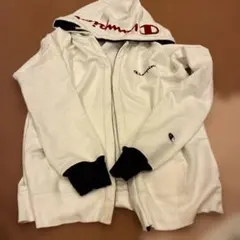 Champion ホワイト パーカー Mサイズ160