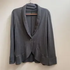 シャルレ グレー ボタン付き長袖ジャケット M