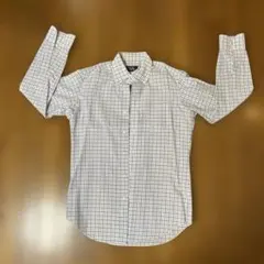 【美品】 鎌倉シャツ チェック柄 ボタンダウン 長袖 ワイシャツ 38-82