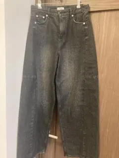 LOWRYS FARM グレー ワイドパンツ