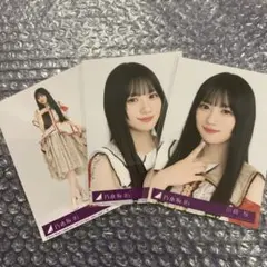 乃木阪46 ビリヤニ 生寫真 セミコンプ 3枚 川﨑桜 川崎