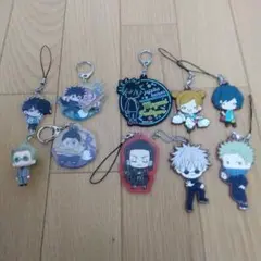 呪術廻戦アクリル&ラバーキーホルダーセット