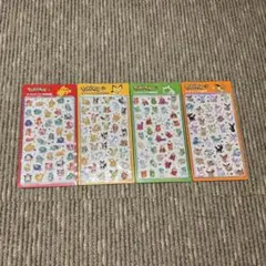 【海外正規品】韓国限定 ポケモン 3D立体シール 4枚セット