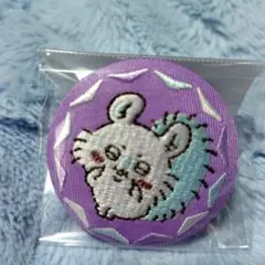 ちいかわモモンガ刺繍バッジとピザステッカーセット