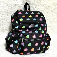 美品✨リュック　バックパック　レスポ　レスポートサック　ハート柄