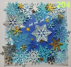 ダイカット　雪の結晶　50枚