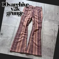 00s damage denim boots cut y2k grungeのサムネイル