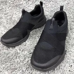 未使用級✨スケッチャーズ スリッポン スニーカー メモリーフォーム 24 黒