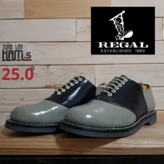 美品　定番　REGAL　リーガル　サドルシューズ　2051　本革　25.0