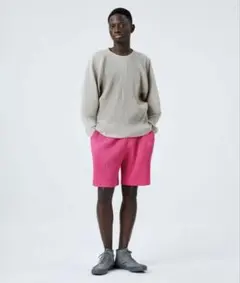 homme plisse オムプリッセ カットソー ベージュ イッセイミヤケのサムネイル