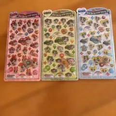 ウルちゅるポップシール、パワーパフガールズ　3枚セット　正規品