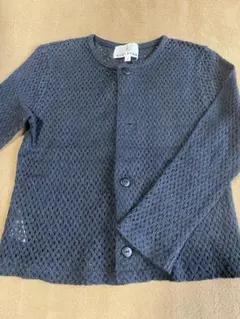 KUMIKYOKU キッズ　　ブラック　カーディガン　100
