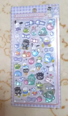 サンリオキャラクターズ　ボンボンドロップシール