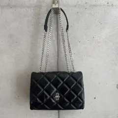 MARC JACOBS ブラック キルティング ショルダーバッグ Dual