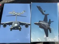 航空自衛隊 JASDFクリアファイル 2枚セット C-2 F-35A