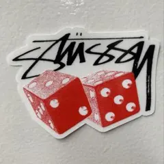 STUSSYステッカーシール赤ダイス非売品ノベルティ希少のサムネイル