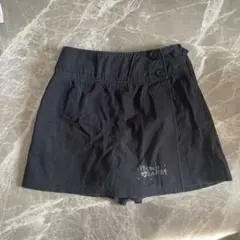 キュロットスカート　黒　130