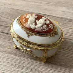 ディズニー ミッキー ミニー オルゴール カメオ付き ジュエリー
